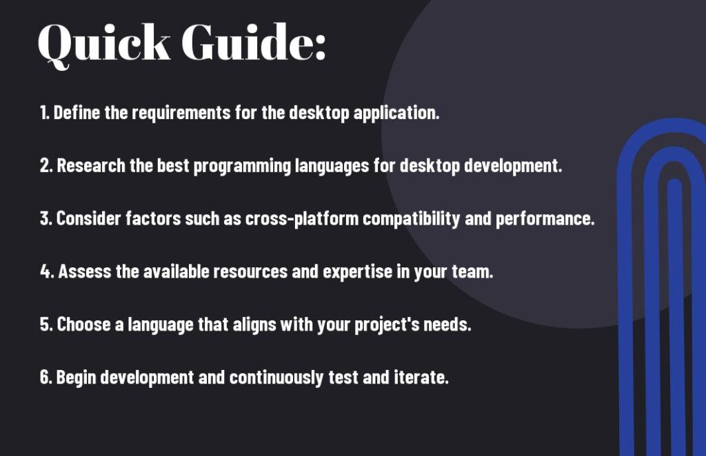 best programming language for desktop application development guide