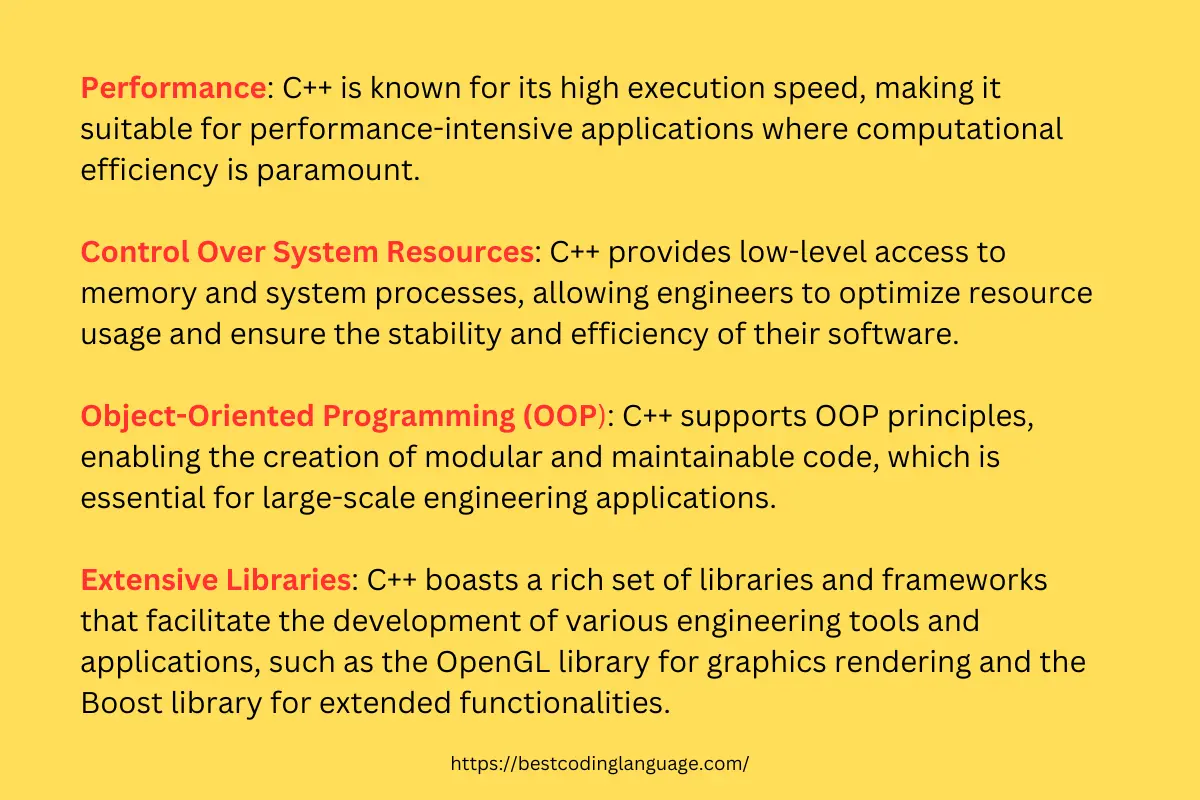 key features of c and c++ in civil engineering